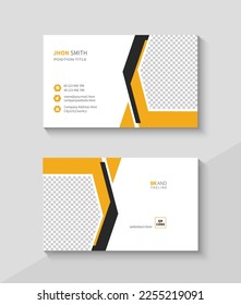 Modern professional business card design template