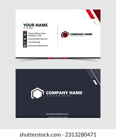 Modern professional business card design vector