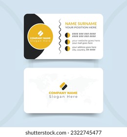 Modern and professional business card design template