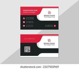 Modern professional business card design. Vector modern creative and clean business card Template
with abstract background. Creative and Clean Business Card Template.