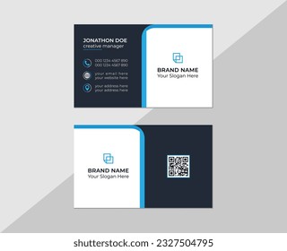 Modern professional business card design. Vector modern creative and clean business card Template
with abstract background. Creative and Clean Business Card Template.