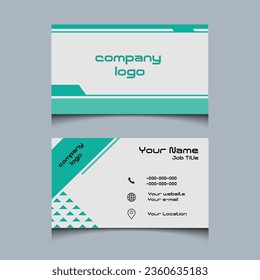 Modern professional business card design vector.
