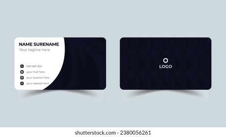 Modern professional business card design template