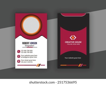Modern professional business card design