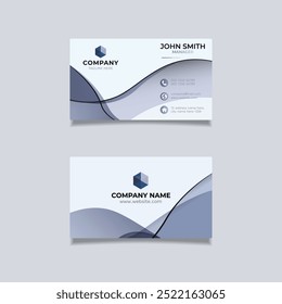 Modern professional business card design, sleek and minimalist layout..