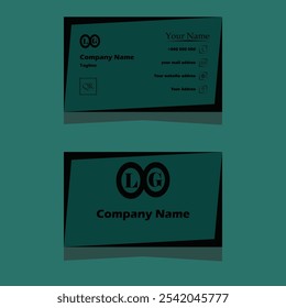 Modern professional business card design