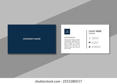 Modern professional business card design