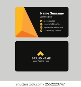 modern and professional business card design template.