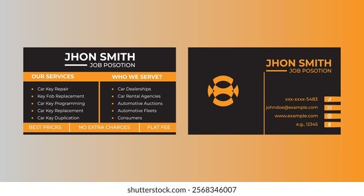 Modern professional business card design. visiting cart for business.