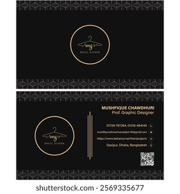 A modern and professional business card design with a clean, minimalist layout. Perfect for corporate branding and identity