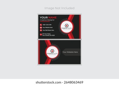 Design de cartão de visita moderno e profissional adequado para fins pessoais, corporativos e de marca. Layout limpo, pronto para impressão e totalmente personalizável para qualquer setor