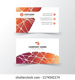 Modern and Professional Business Card Template Designs. With a combination of elegant shapes