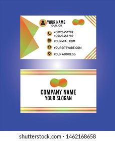 Modern professional business card template