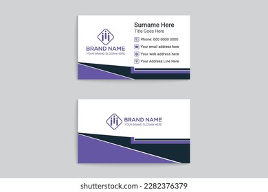 Modern professional business card template