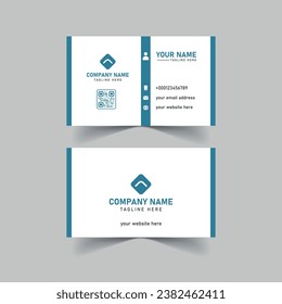Modern professional business card template design, minimalist visiting card design