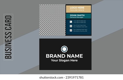 modern professional business card template design. 