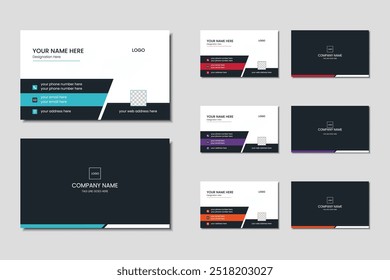 Modern professional business card template design