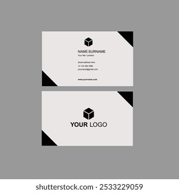 Modern professional business card template