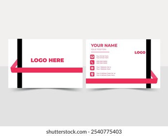 Modern professional business card template