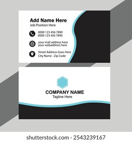 modern professional business card template design