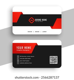 modern professional business card template for individual biz vector