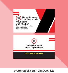 Modern professional business card template design