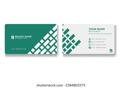 Modern professional business card template.