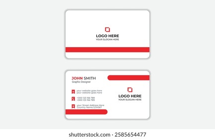 Modern Professional Business Card Template.