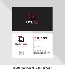 Modern and professional business card template in EPS format. Fully editable in Adobe Illustrator, with clean, minimalist, and print-ready (CMYK, 300 DPI) design. Clean and Professional Design.