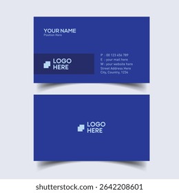Modern Professional Business Card Template. Simple and Elegant Business Card Template.