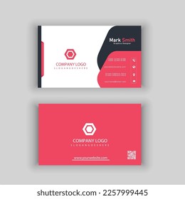 modern professional business card with vector