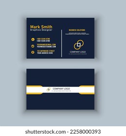 modern professional business card with vector