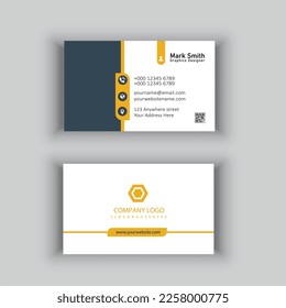 modern professional business card with vector