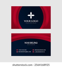 Modern professional business card vector design