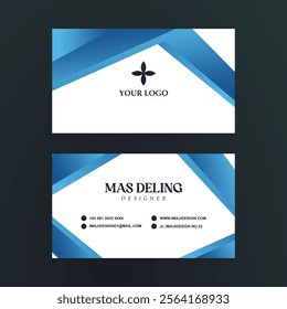 Modern professional business card vector design