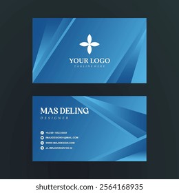 Modern professional business card vector design