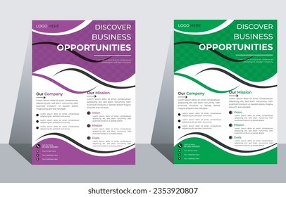 Modern Professional Business Flyer design template for use your Company.