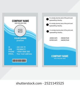 Modern professional business id card design 