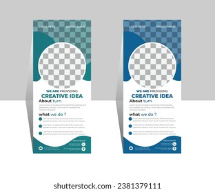 Modern Professional Business Roll Up Banner Design.