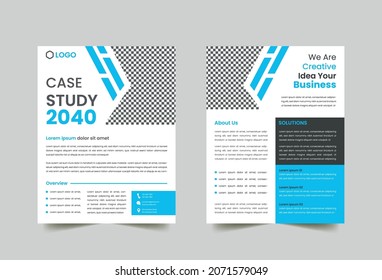 Modern And Professional Case Study Flyer Template