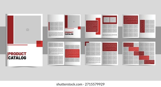 Diseño de catálogo moderno y profesional adecuado para marcas de productos, moda, corporativas y minoristas. Diseño limpio, sistema de cuadrícula consistente, tipografía fuerte y presentación visual de alta calidad para uso impreso y digital.
