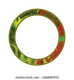 Moderno marco circular profesional para imágenes. Plantilla de marco, Marco de lujo para una imagen.