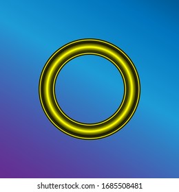 Modern professional circular frame for pictures.  gold Frame template, Luxury frame for a picture.