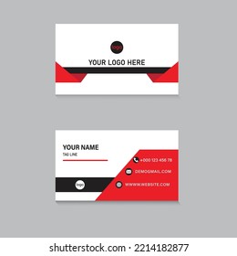 Modern professional and Clean business card design Vector Template