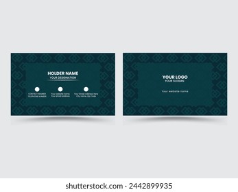 Modèle de conception de carte de visite professionnelle moderne