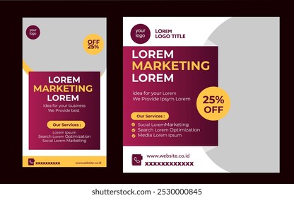 Modern and professional company Instagram posting design 