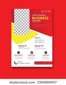 Modern professional corporate business flyer design template