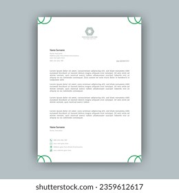 Modern professional corporate Company office brand simple Abstract creative clean minimalist Elegant business style letterhead.Letterhead,business proposal letter,standard,best,unique design template.