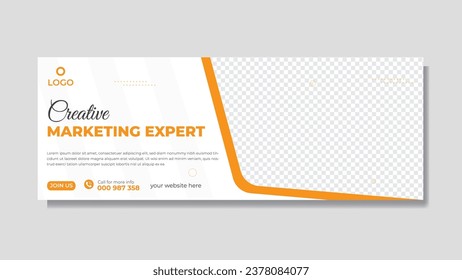 Modern professional corporate timeline cover design vector template