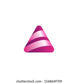 Modern professional creative abstract Letter A logo design template. Material design, origami flat and line art style